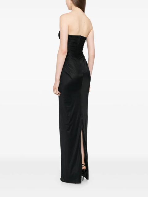 Christopher Esber plunge strapless dress - Black