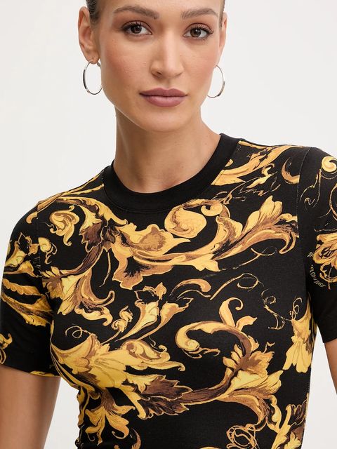 Versace Jeans Couture sukienka kolor czarny mini dopasowana 79HAO939 JS504