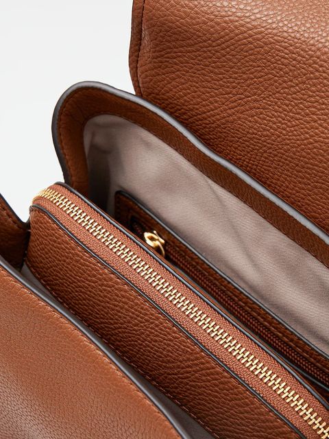 MICHAEL Michael Kors plecak skórzany QUINN damski kolor brązowy duży gładki 30T5GQNB2L