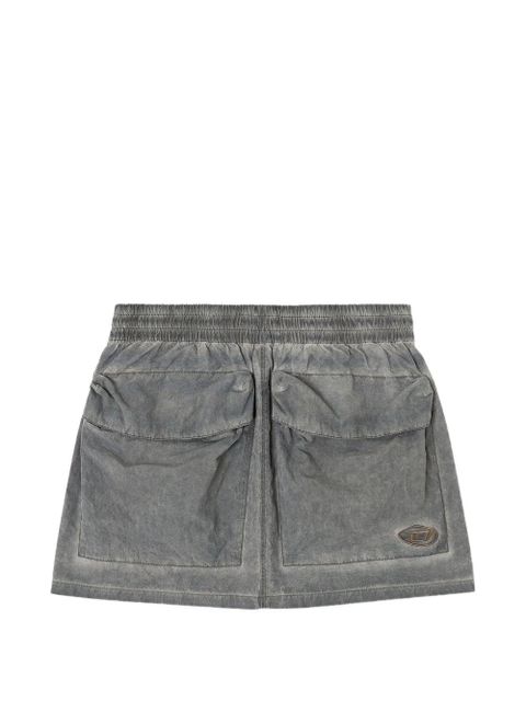 Diesel O-Cean-S1 pocket elasticated mini skirt - Grey - zdjęcie produktu nr 1