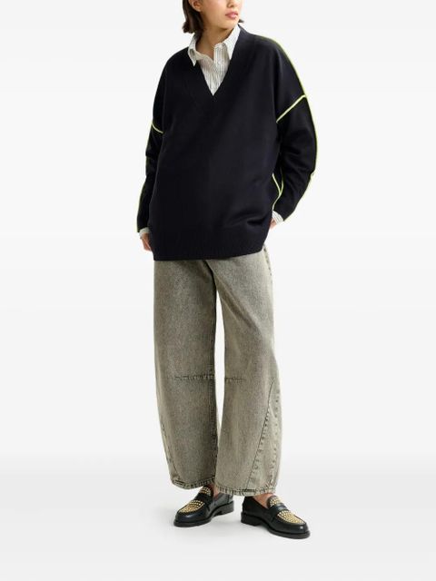 Essentiel Antwerp Inside v-neck sweater - Blue - zdjęcie produktu nr 2