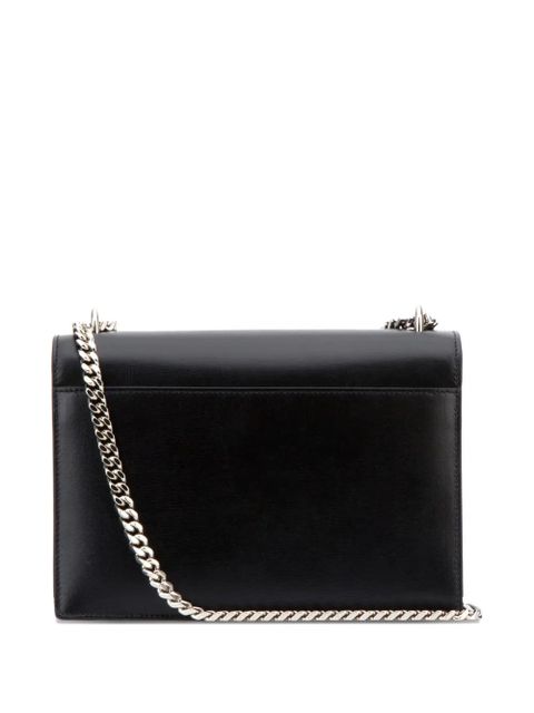 Saint Laurent logo-plaque chain-strap tote bag - Black - zdjęcie produktu nr 2
