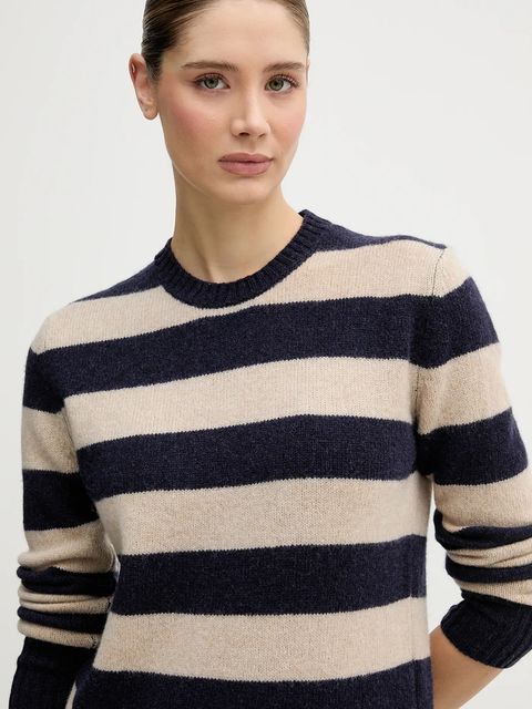 United Colors of Benetton sweter wełniany damski kolor beżowy 103ME107E