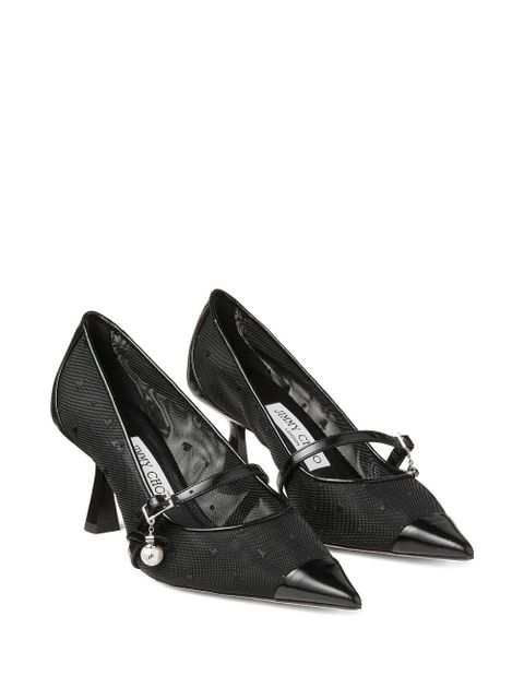 Jimmy Choo 65mm Aren mesh pumps - Black - zdjęcie produktu nr 2