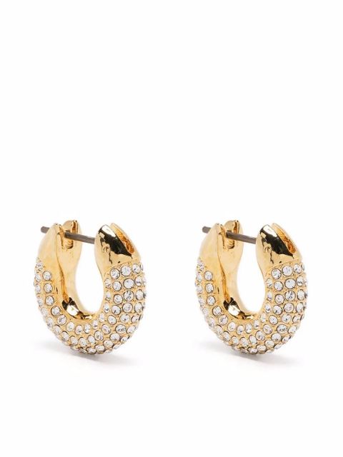 Swarovski Dextera crystal-embellished hoop earrings - Gold - zdjęcie produktu nr 1