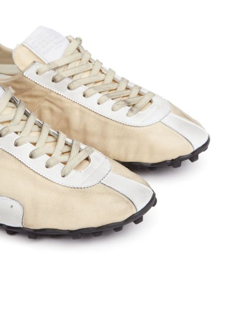 Maison Margiela leather lace-up trainers - Neutrals