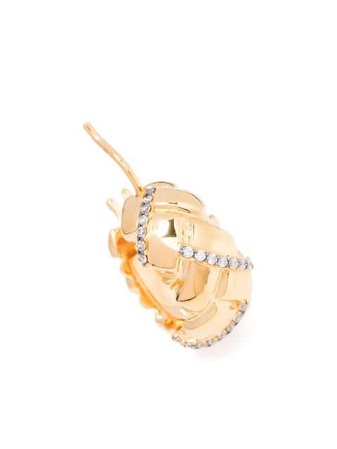 Missoma x Lucy Williams Waffle hoop earrings - Gold - zdjęcie produktu nr 2