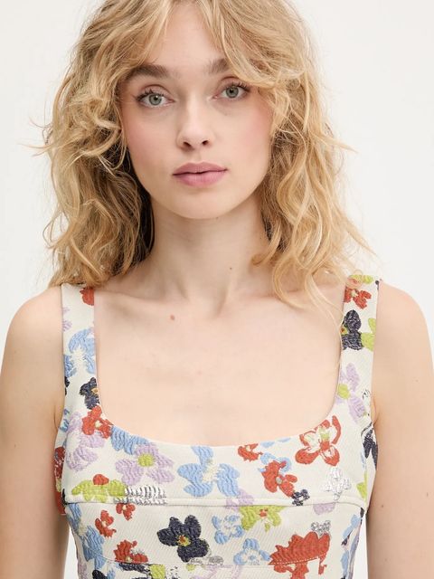 Stine Goya sukienka kolor szary mini rozkloszowana SG-PF25-D141-2269