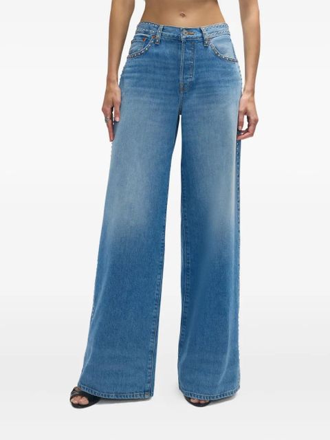 RE/DONE Minerva stud-embellished jeans - Blue - zdjęcie produktu nr 2