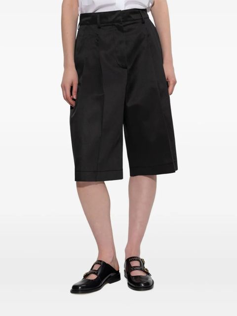 Marni embroidered-logo shorts - Black