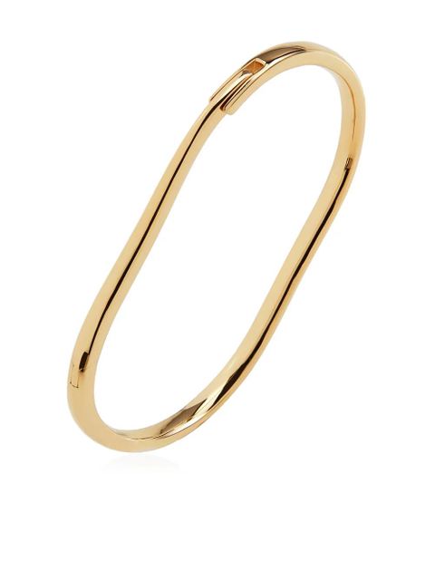 Monica Vinader Alta Capture charm bangle - Gold