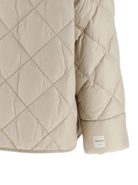 Max Mara diamond-quilted down jacket - Neutrals