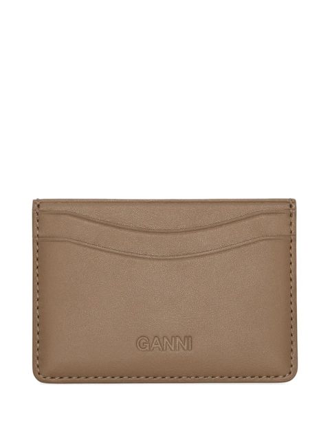GANNI Bou logo cardholder wallet - Brown - zdjęcie produktu nr 2