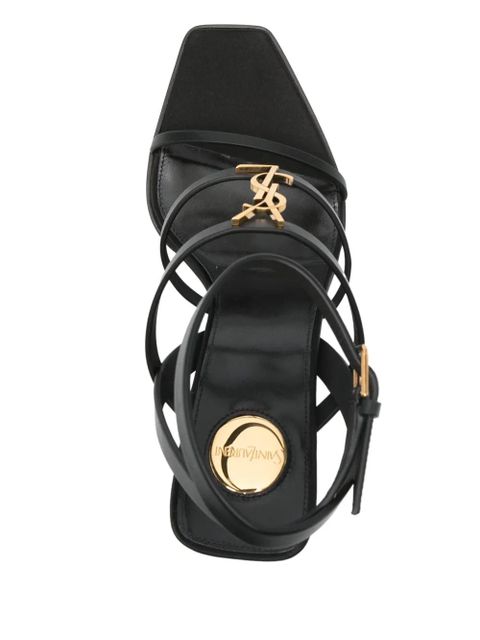 Saint Laurent 100mm Cassandra sandals - Black