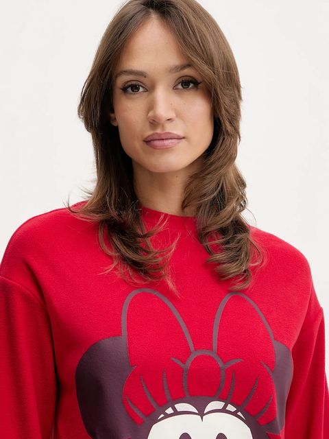 United Colors of Benetton piżama damska kolor czerwony 3I473P04F