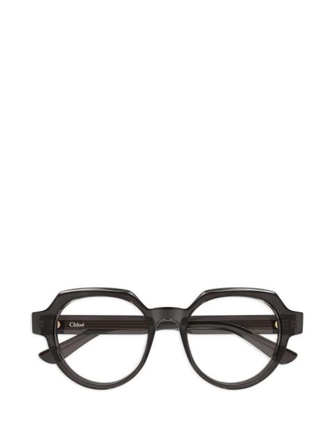 Chloé Eyewear round-frame glasses - Grey - zdjęcie produktu nr 1