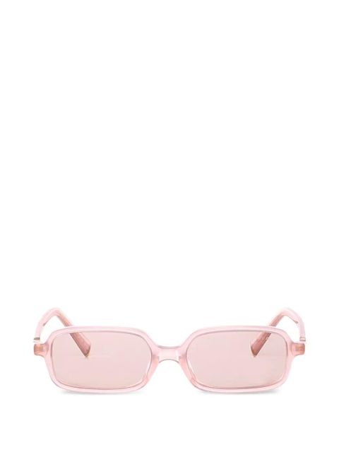 Miu Miu Eyewear rectangle frame sunglasses - Pink - zdjęcie produktu nr 1