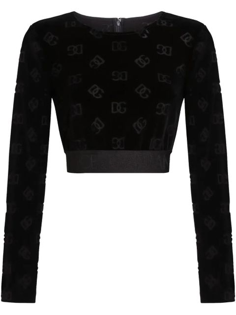 Dolce & Gabbana DNA DG-jacquard sweatshirt - Black - zdjęcie produktu nr 1