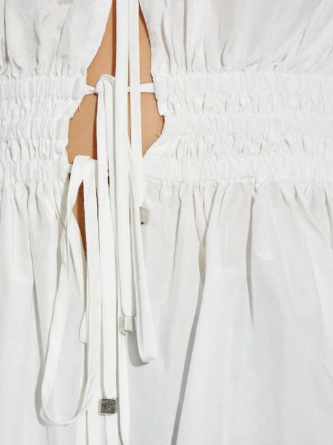 Blumarine off-shoulder puff-sleeve top - White