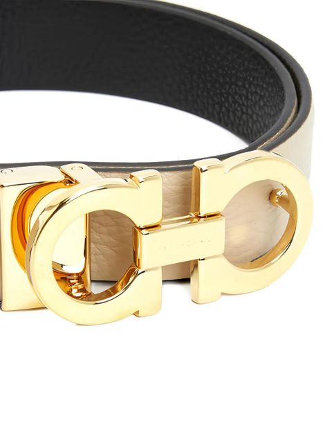 Ferragamo Gancini reversible belt - Neutrals