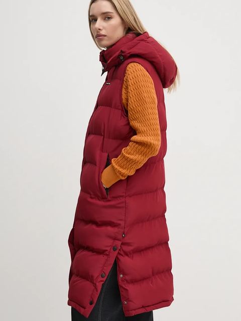 Pepe Jeans bezrękawnik BIBI VEST damski kolor pomarańczowy zimowy PL402439