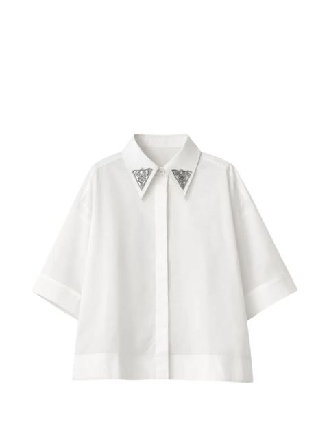 PINKO embellished-collar shirt - White - zdjęcie produktu nr 1