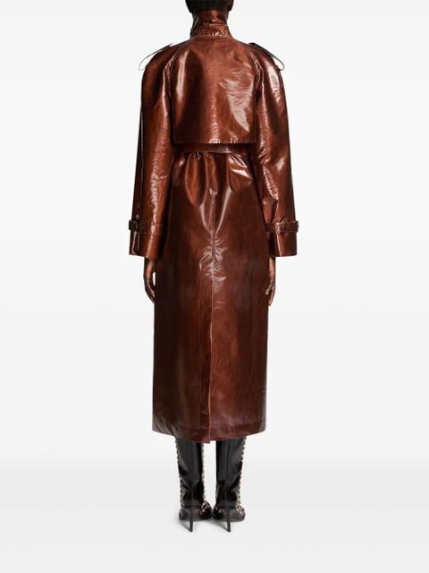 DRIES VAN NOTEN water-repellent trench coat - Brown