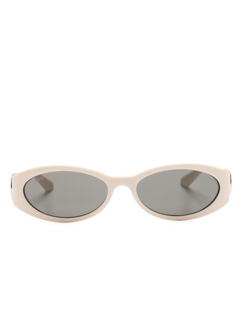 Gucci Eyewear oval-frame tinted-lenses sunglasses - Neutrals - zdjęcie produktu nr 1