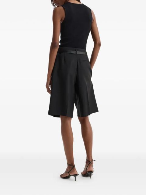 Róhe knitted bustier top - Black