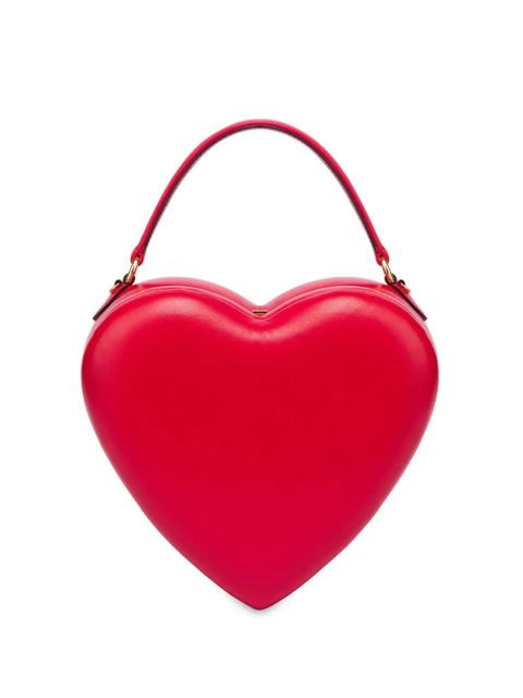 Moschino Love Me leather tote bag - Red - zdjęcie produktu nr 1