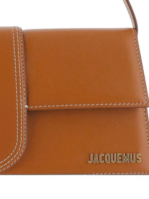 Jacquemus The Long Bambino leather flap-closure shoulder bag - Brown