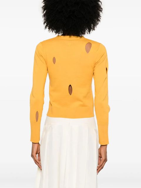 JW Anderson slit cardigan - Orange