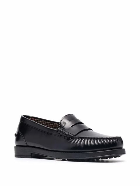 Tod's slip-on leather loafers - Black - zdjęcie produktu nr 2