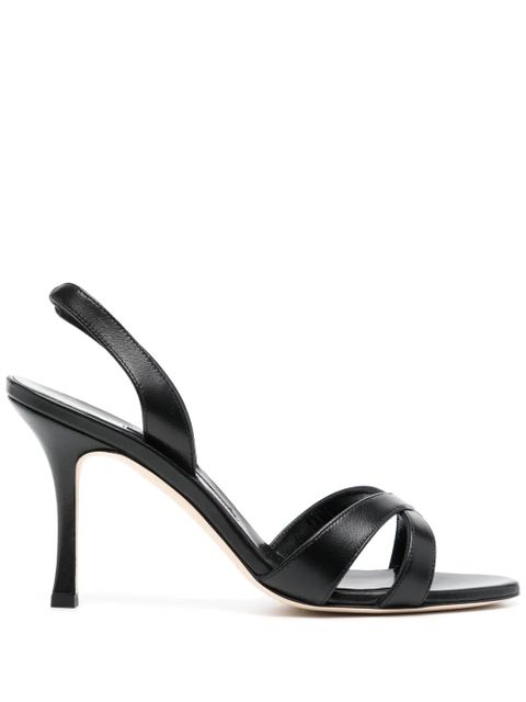 Manolo Blahnik 90mm slingback sandals - Black - zdjęcie produktu nr 1