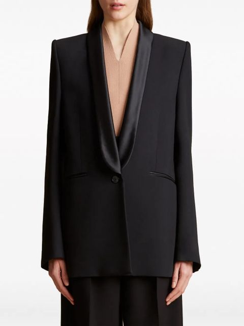 KHAITE The Helio shawl-lapels blazer - Black