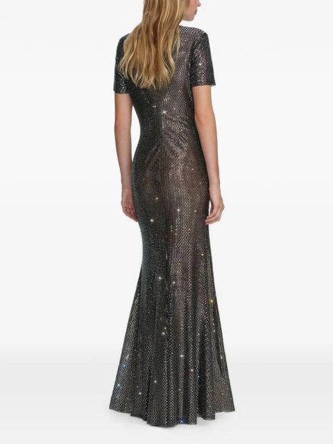 Self-Portrait short sleeve embellished dress - Black - zdjęcie produktu nr 2