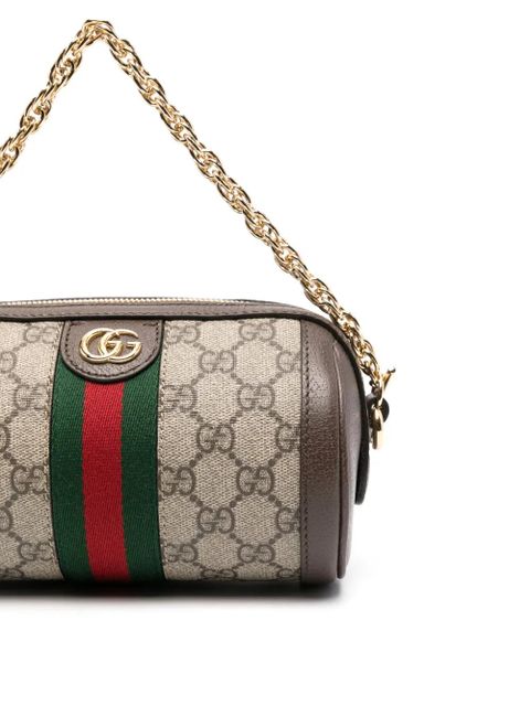 Gucci mini Ophidia shoulder bag - Brown