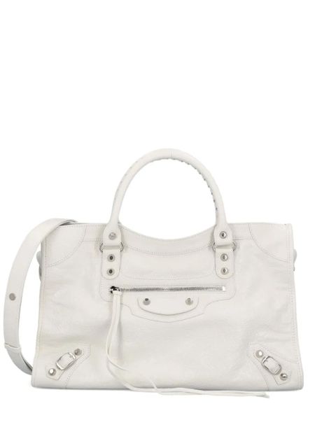 Balenciaga medium Le City lambskin tote bag - White - zdjęcie produktu nr 1