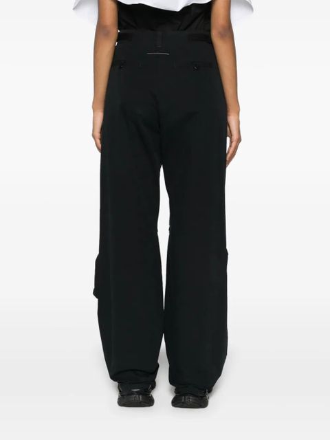 MM6 Maison Margiela cargo straight trousers - Black - zdjęcie produktu nr 2