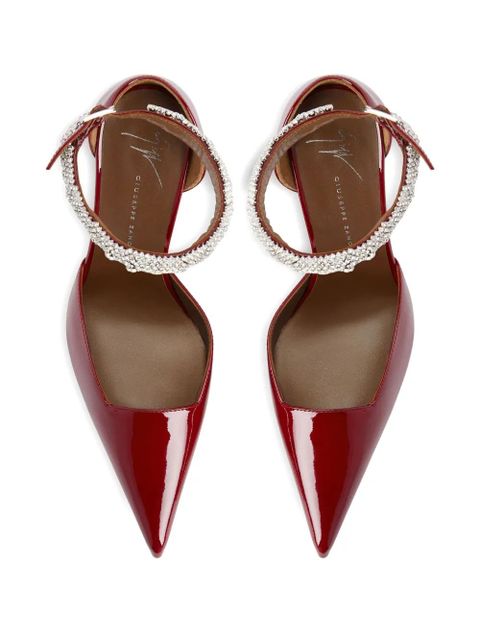 Giuseppe Zanotti 105mm Elenie crystal-embellished pumps - Red