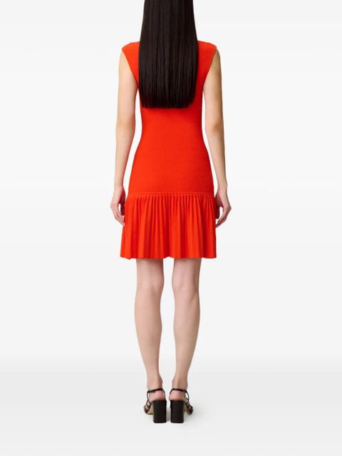 Claudie Pierlot pleated mini dress - Red