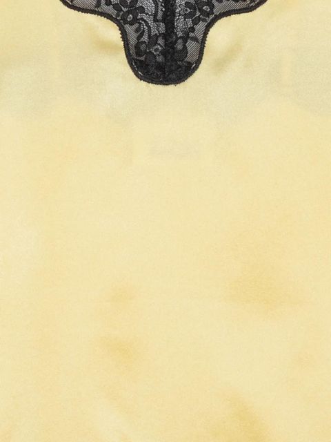 ROTATE BIRGER CHRISTENSEN x Love Stories lace V-neck top - Yellow