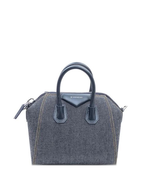 Givenchy mini Antigona denim tote bag - Blue - zdjęcie produktu nr 2