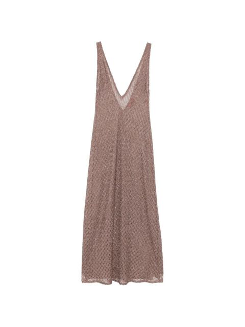 Missoni A-line V-neck maxi dress - Pink - zdjęcie produktu nr 1