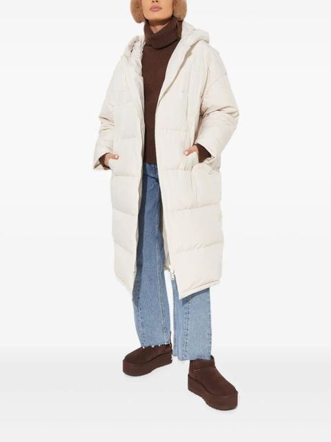 Yves Salomon hooded padded coat - Neutrals