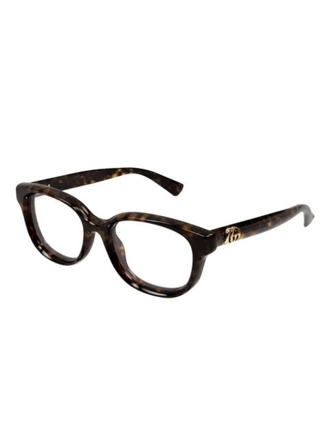Gucci Eyewear round-frame glasses - Brown