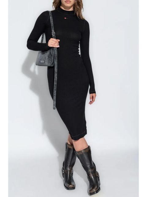 Diesel D-Mokky-Ls-Microdiv midi dress - Black - zdjęcie produktu nr 2