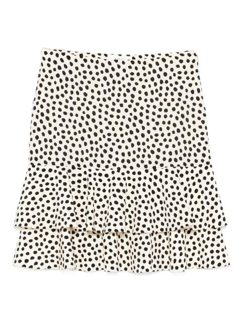Chloé polka-dot ruffled mini skirt - Neutrals - zdjęcie produktu nr 1