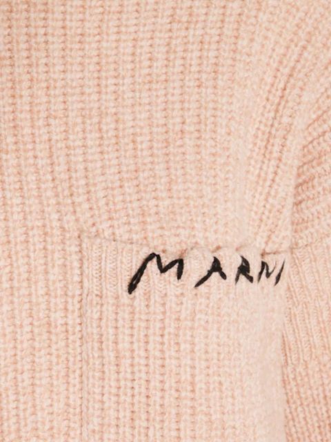 Marni logo-embroidered sweater - Neutrals - zdjęcie produktu nr 2