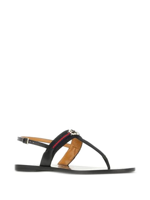 Gucci Interlocking G Web flat sandals - Black - zdjęcie produktu nr 2